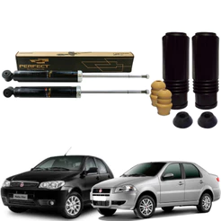 Kit Amortecedor Batente Coifa Traseiro Kit Batente Siena Palio 1996 A 2016
