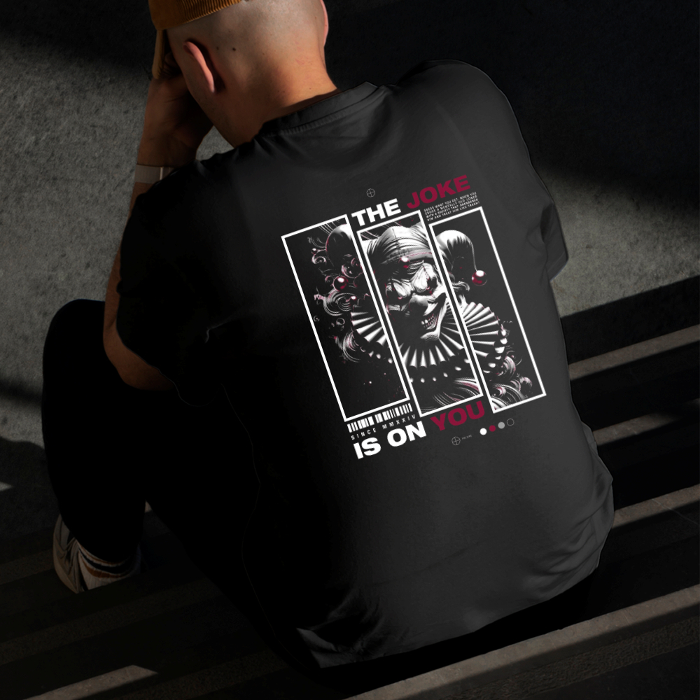 Camiseta Masculina Estampada Palhaço Aassustador 100% Algodão Estilo Conforto Diário Do Tamanho P GG