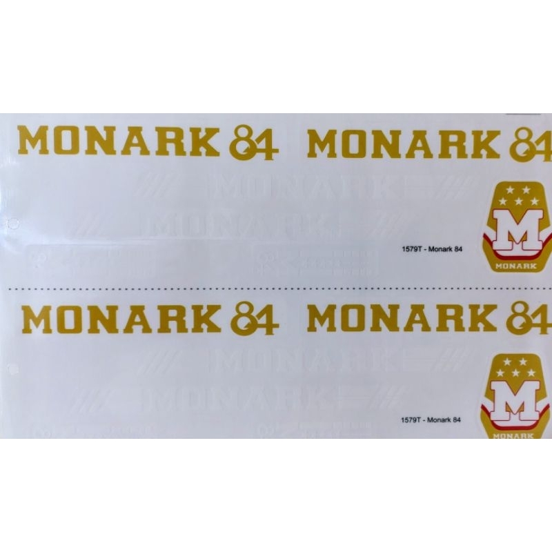 Adesivos Colante Bicicletas Monark 84 (cartela dupla para 2 bicicletas)