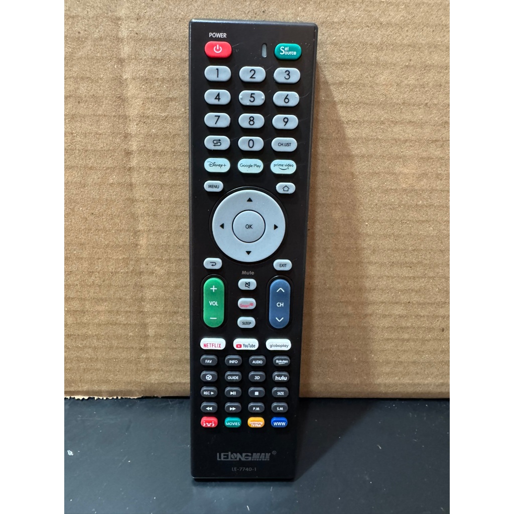 Controle Remoto TV Universal Smart com Netflix / Prime Video / Globo Play