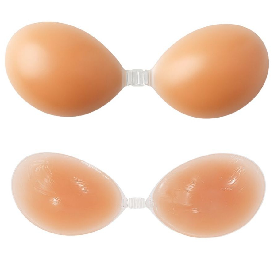 Sutiã Adesivo Silicone Invisível Não Marca na Roupa Levanta os Seios