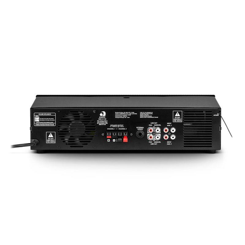 Amplificador Gr 3800 Bt G5 300wrms 4ohms Frahm Cor Preto Potência de saída RMS 300 W