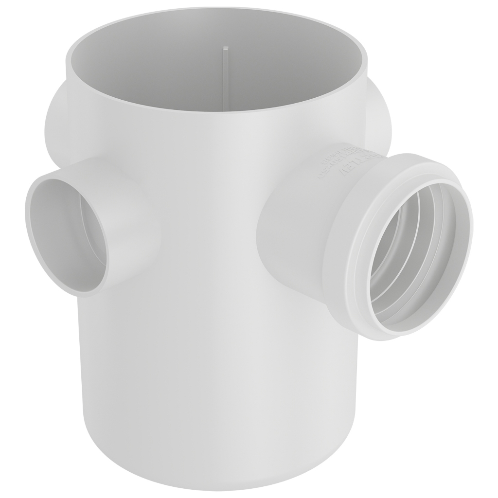 Corpo Caixa Sifonada Branco 100mm X 150mm X 50mm Fortlev