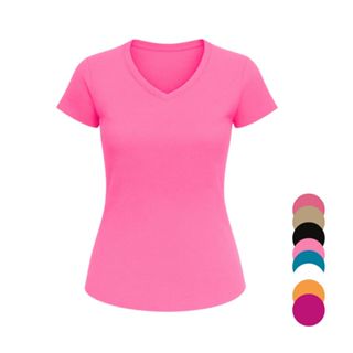 Blusa de academia decote v dry fit poliamida em Oferta na Shopee