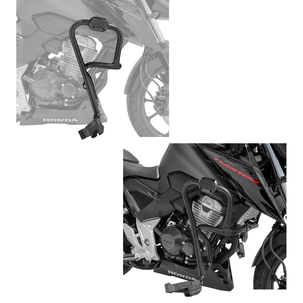 Protetor de Motor Carenagem Scam Honda Twister 300 Cb 300f 2023 2024 2025 2026