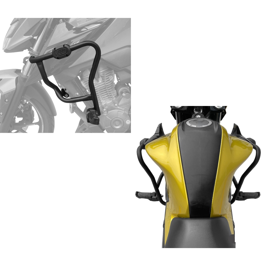 Protetor de Motor Carenagem Pro Scam Honda Twister 300 Cb 300f 2023 2024 2025 2026