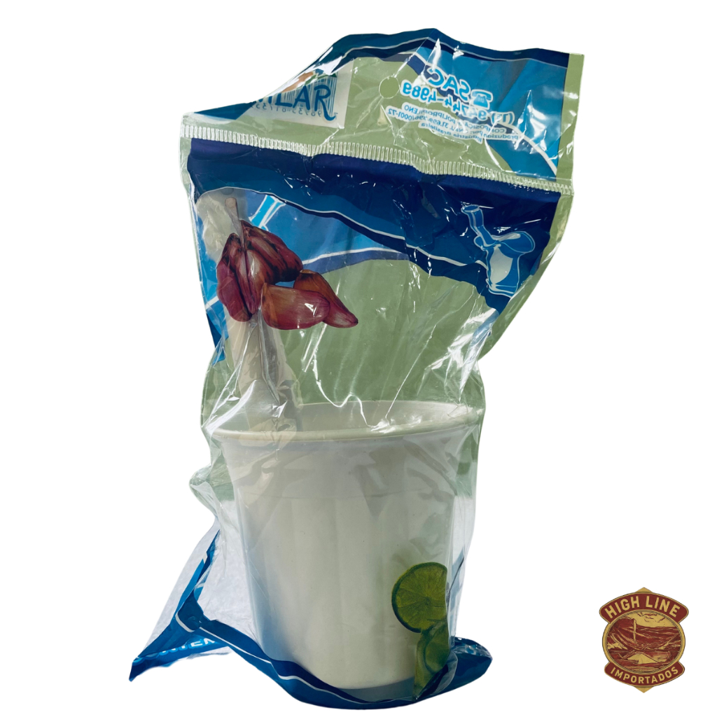 Pilão Multiuso e Socador de Plástico para Temperos e Bebidas em Geral Caipirinhas 500ml Branco