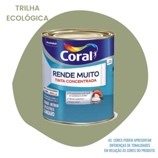 Tinta Concentrada Coral Rende Muito 800ml - Cor Trilha Ecológica em Oferta na Shopee