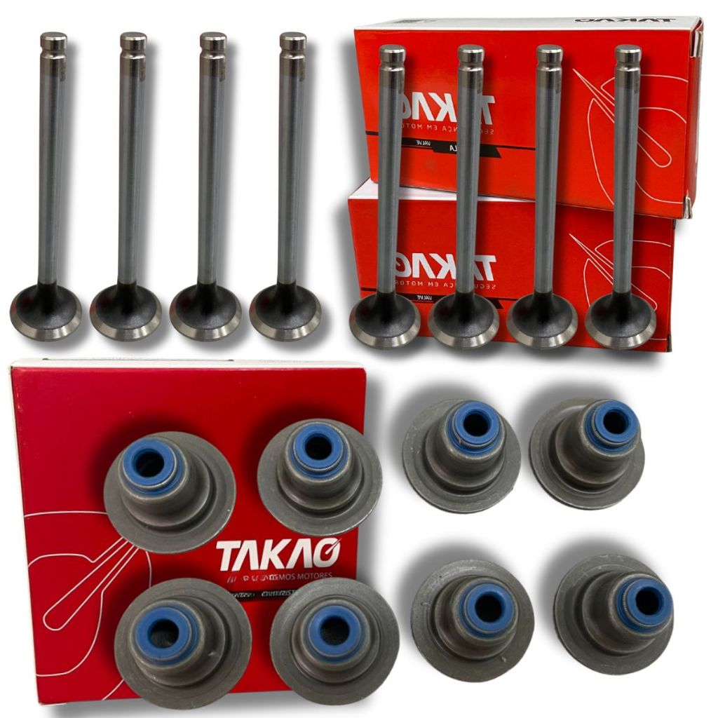 Kit Valvulas Admissao Escape Retentores Ford Ka 1.0 Zetec