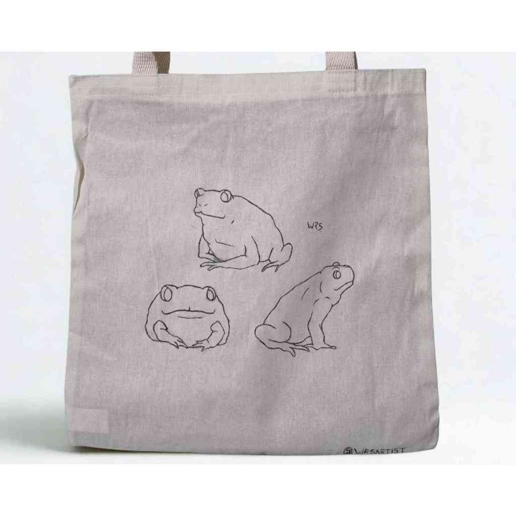 Ecobag sapinhos | sapos cururu  | bolsa ecológica | sacola algodão