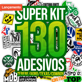 Super Kit Country 130 ADESIVOS - Carros Garrafas Copos Terere Agro Texas Cowboy em Oferta na Shopee