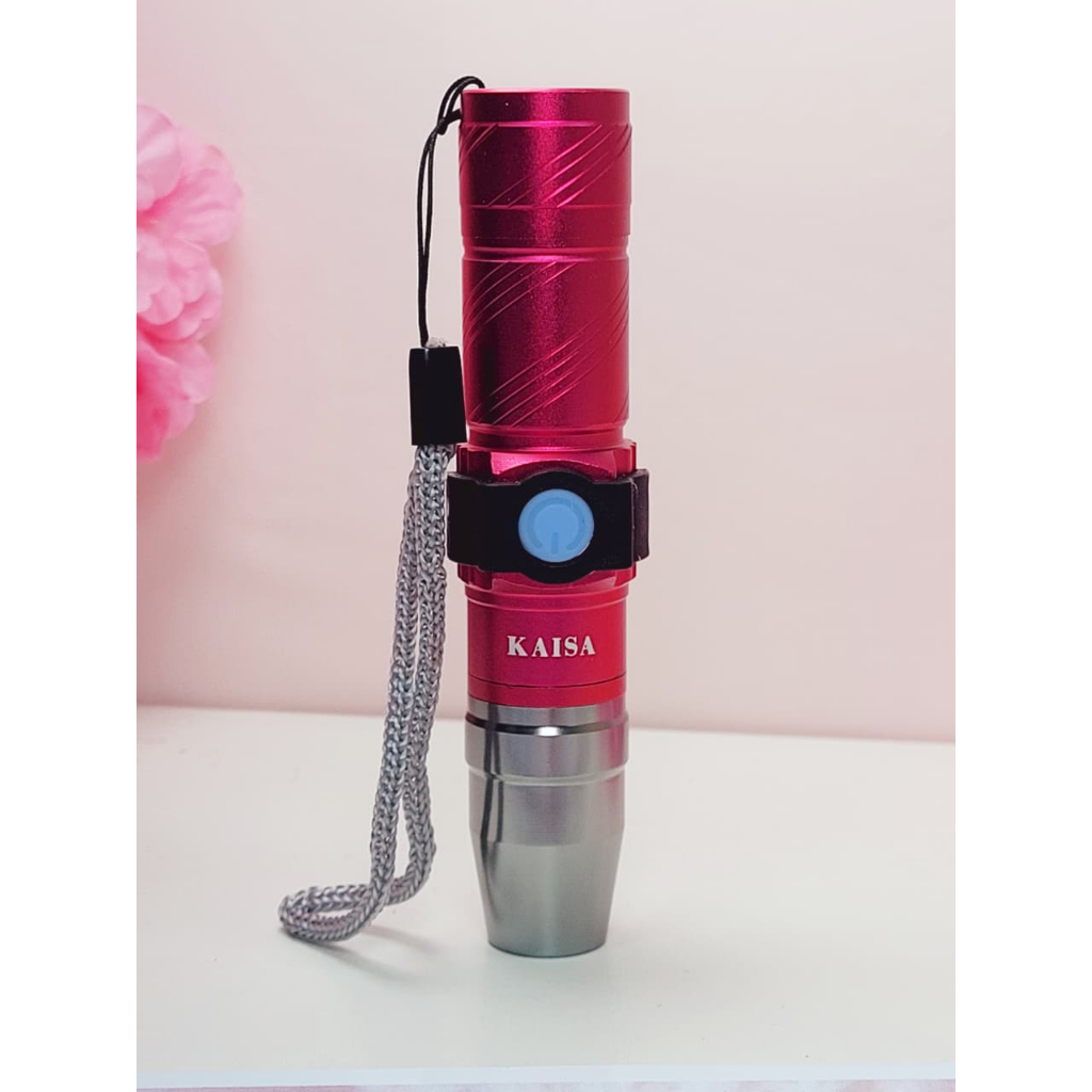 Lanterna Kaisa Flashlight LED/UV USB em Oferta na Shopee