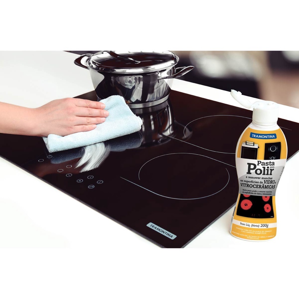 Pasta De Polir E Remover Manchas De Vidro 200g Tramontina Fogão em Oferta na Shopee