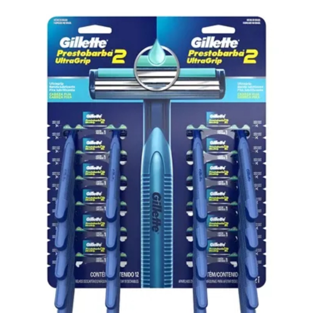 Aparelho Prestobarba Ultragrip Fixo Gillette C/24 unid ( 1 A 2 Cartelas)
