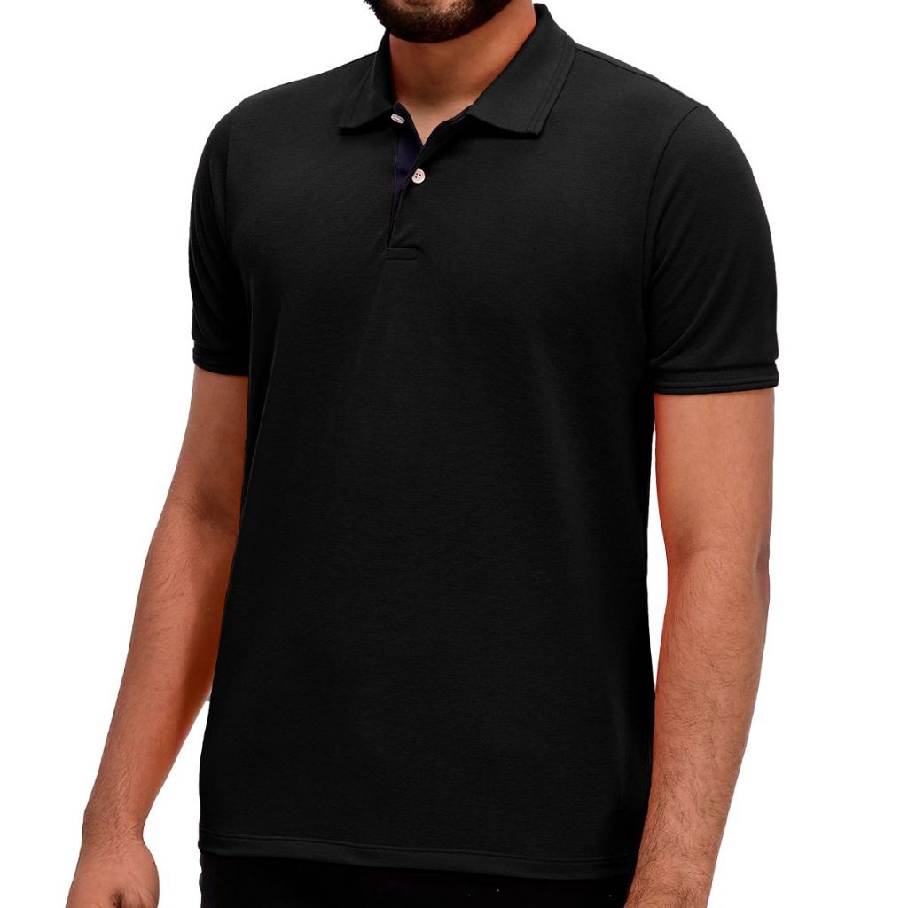 Camisa Polo Masculina Básica Lisa Algodão Piquet Ogochi Confortável Premium em Oferta na Shopee