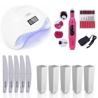 Kit Lixadeira Caneta, Cabine Sun 5, Lixa Bloco e Boomerang Alongamento, Nail Designer Profissional em Oferta na Shopee