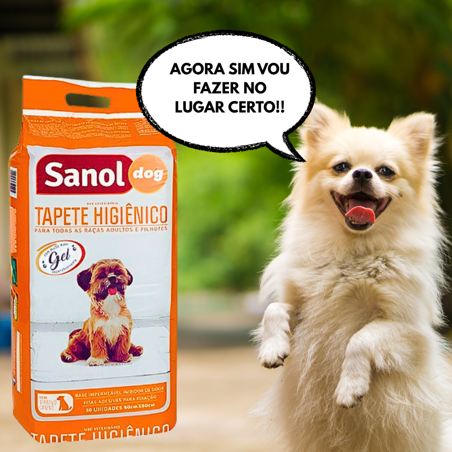 Tapete Higiênico Sanol Dog 60X80CM 30 unidades Para Caes Filhote e Adultos em Oferta na Shopee