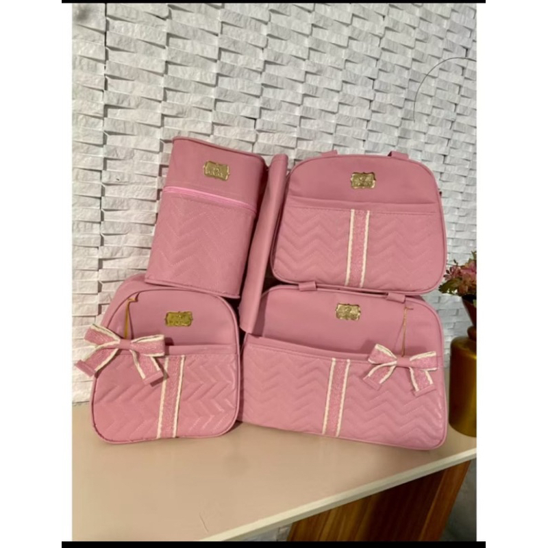 bolsas maternidade kit com 5 peças de laço. ✅Envio  no Mesmo Dia.❤️ em Oferta na Shopee