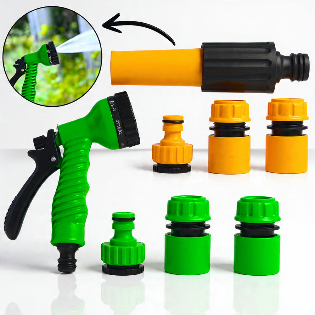 Kit Esguicho Pistola Engate Rápido Mangueira Irrigação Jardim Lavagem em Oferta na Shopee