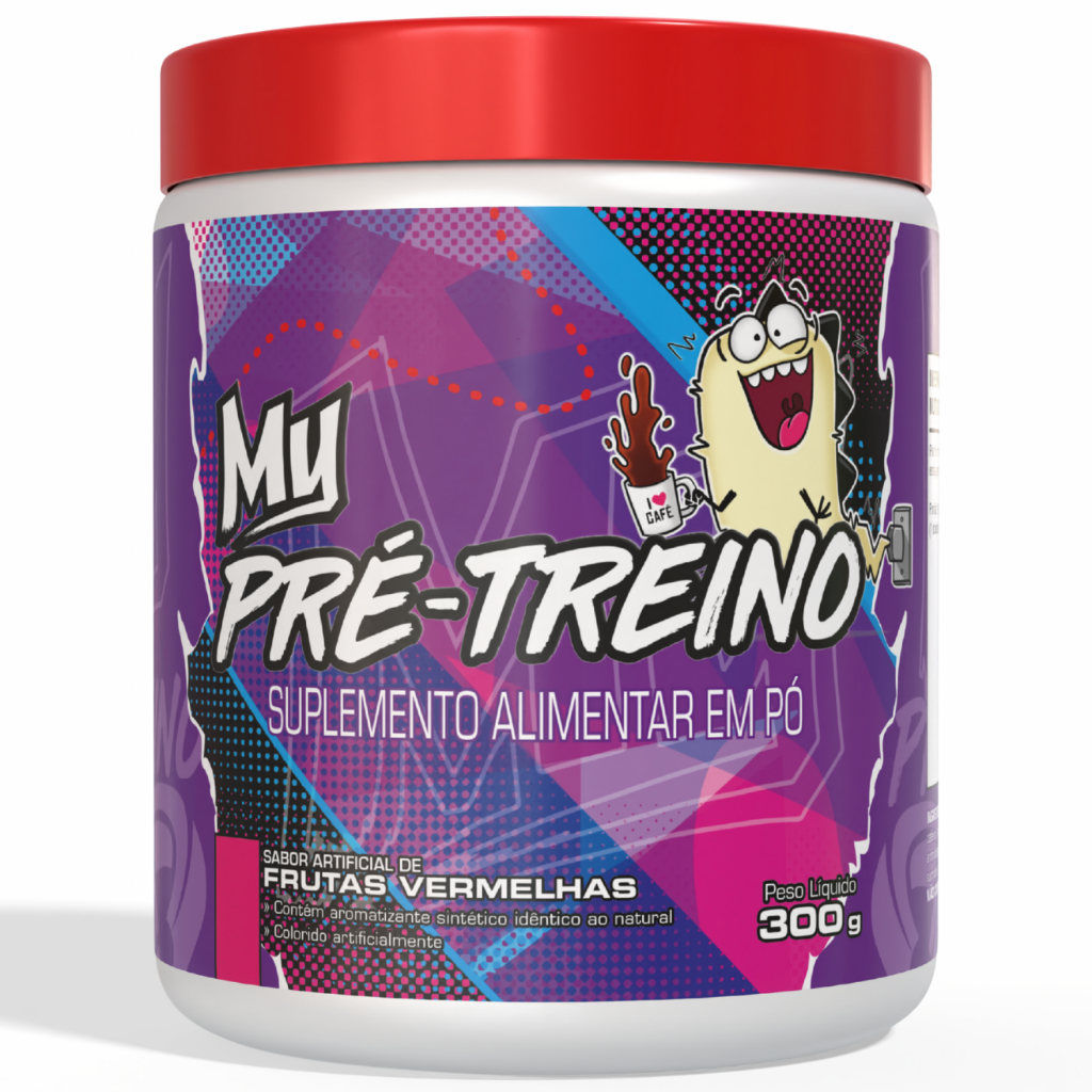 My Pré-Treino 300g - Frutas Vermelhas | My Suplementos em Oferta na Shopee