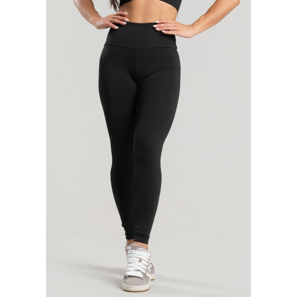 Legging Flanelada Grossa Calça Leg Peluciada Forrada Por Dentro Costura Reforçada Calça Térmica