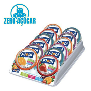 Bala Florestal Flopi Sortida Zero Açúcar 12 Latas 40g em Oferta na Shopee
