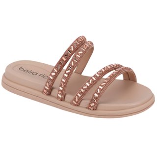 Rasteirinha Slide 4 Tiras Brilhantes Beira Rio 8488.125 em Oferta na Shopee