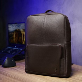 Mochila 100% em Couro Legítimo Universitário Executivo para Notebook até 15'6 Pol em Oferta na Shopee