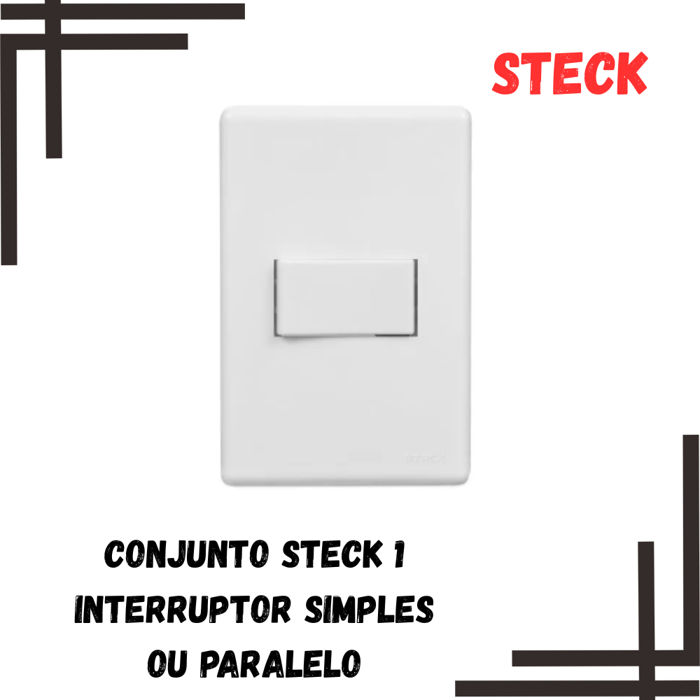 Interruptor Steck Linha Stella - Simples ou Paralelo Conjunto Completo em Oferta na Shopee