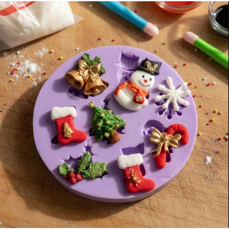 Molde De Silicone Kit Mini Natal