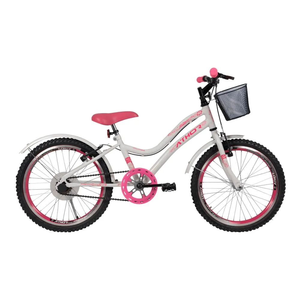 Bicicleta Infantil Feminina Athor Mist Aro 20 Com Cestinha em Oferta na Shopee