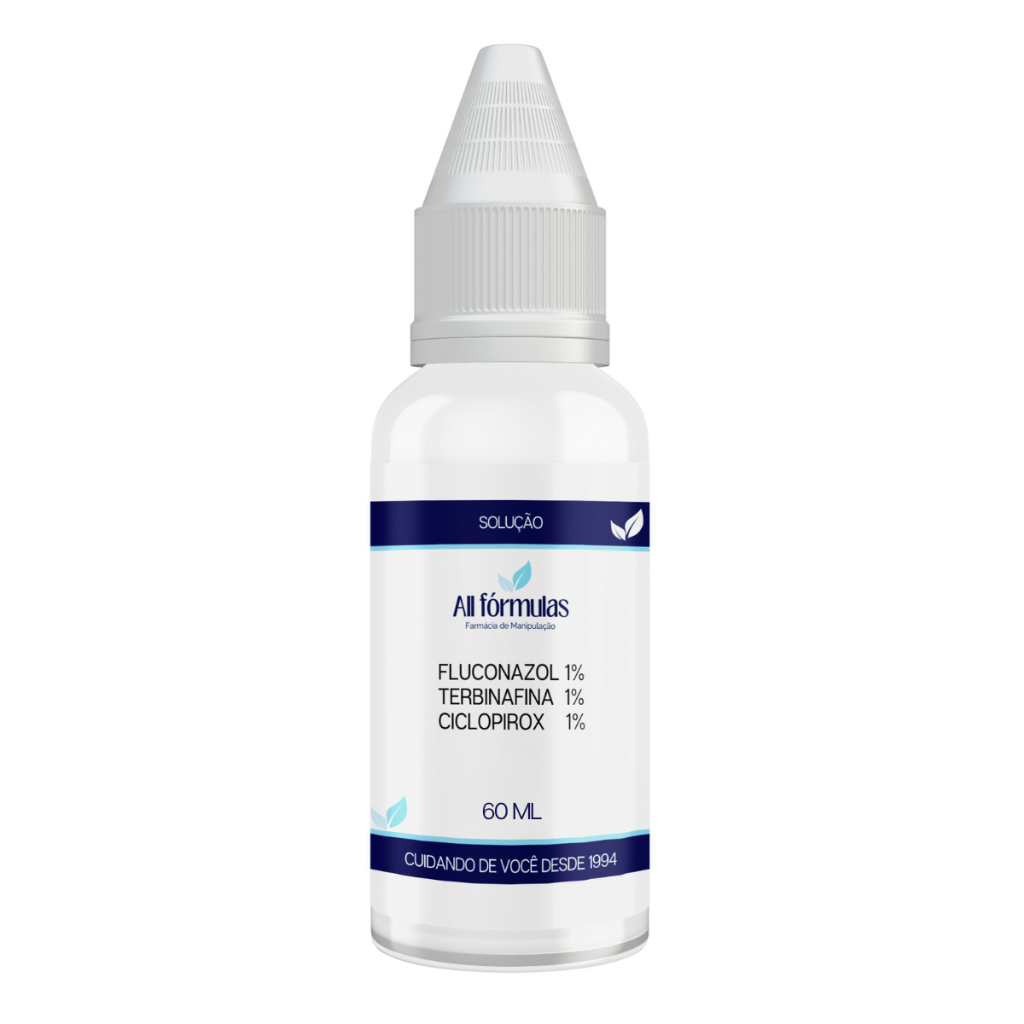 Fluído Antimicótico 60 ML - Terbinafina Fluconazol e Ciclopirox em Oferta na Shopee