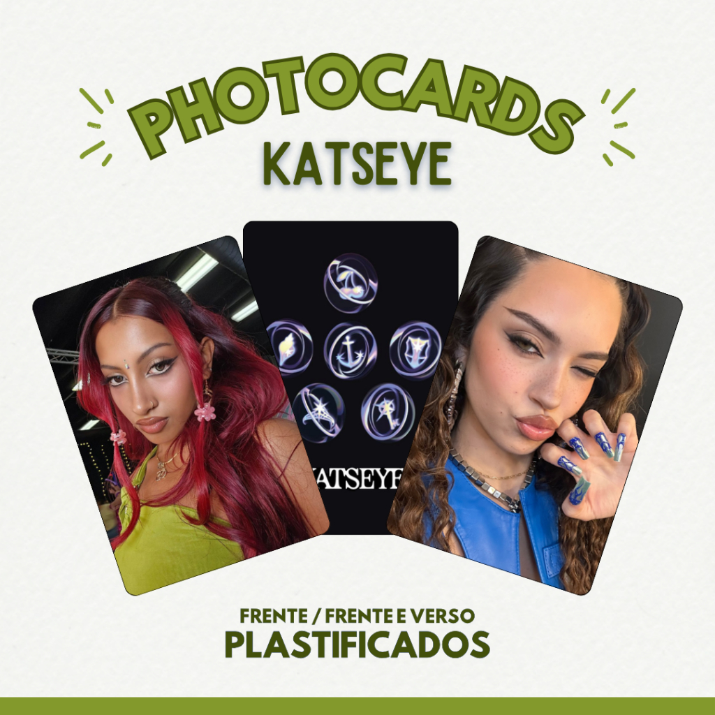 Photocard Katseye | Pack com 10 unidades | Plastificado