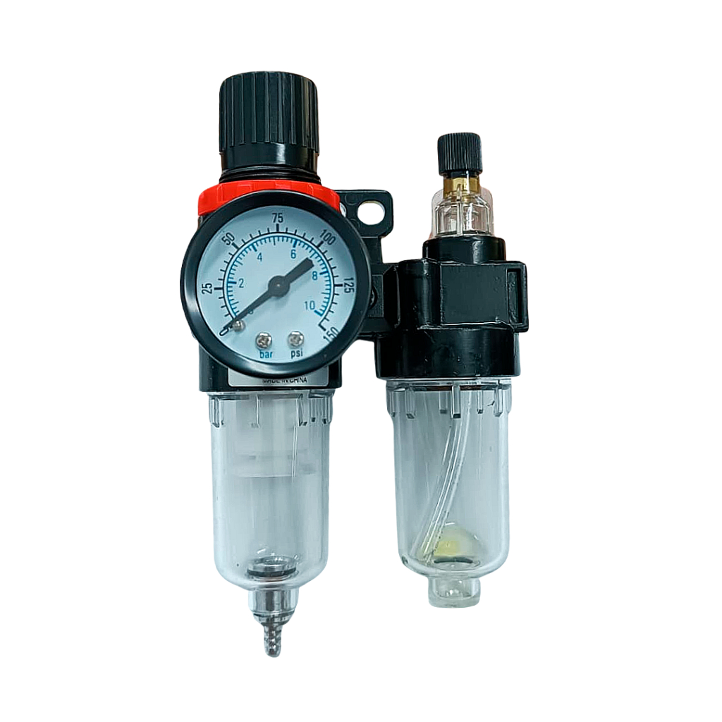 Conjunto Filtro Regulador e Lubrificador de Ar 1/4″ 500 L/min Micragem 40u