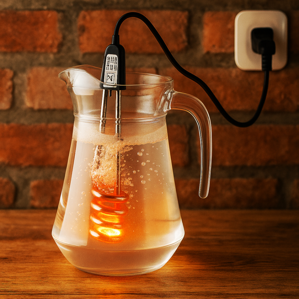 Ebulidor de Água Elétrico Rabo Quente Fervedor Ferve Rápido Aquecedor 110v 220v 500w 1000w