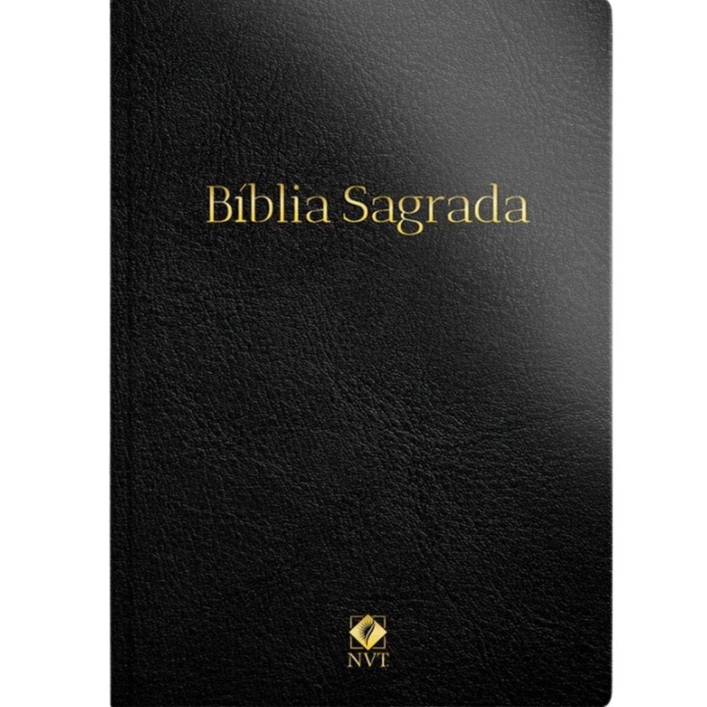 Bíblia Sagrada Slim | NVT | Capa Luxo Preta em Oferta na Shopee