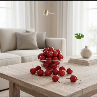 Kit com 36 Mini Maças Verdes ou Vermelhas Frutas Artificiais Decorativas Realista em Oferta na Shopee