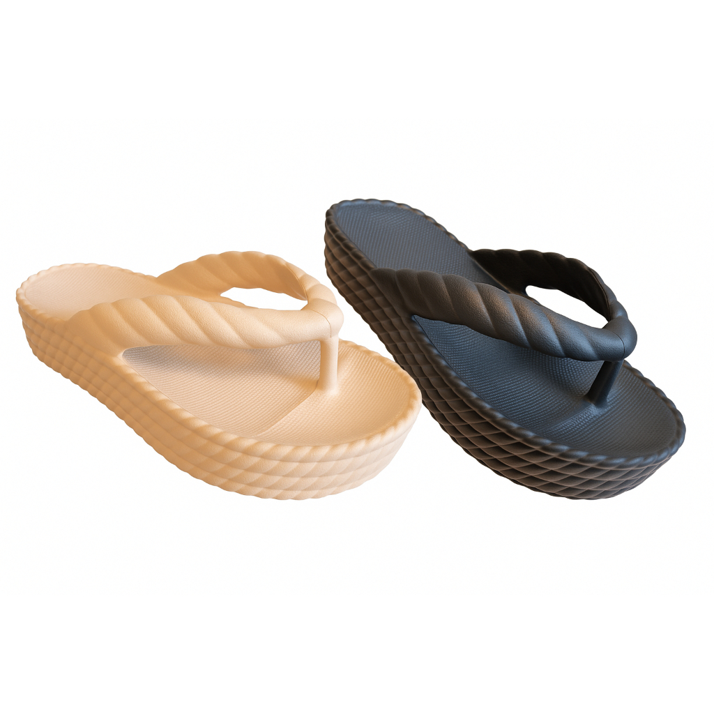 Tamanco Anabela Flip Flop Chinelo Nuvem Plataforma Confortável Extra Macia Esporão