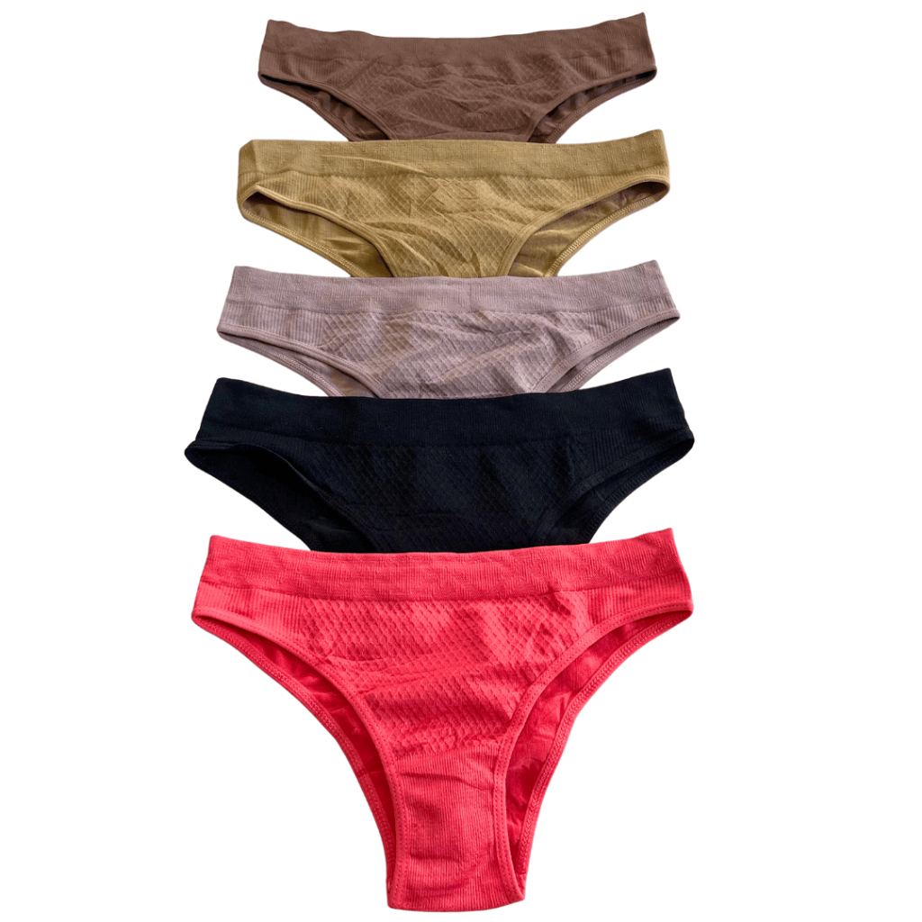 Kit 5 Calcinha  Conforto Poliamida Premium Importada Tanga Conforto Não Marca Super Confortável