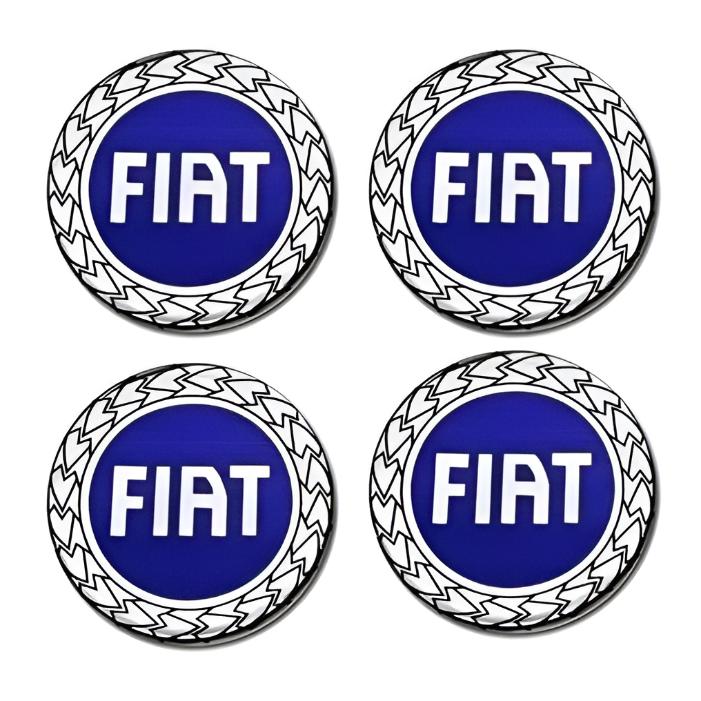 4 Emblema Adesivo Calota Fiat Palio Resinado Azul 48mm Cor Fiat Azul em Oferta na Shopee
