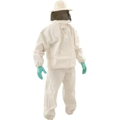 Kit Apicultor Completo Macacão Apicultura Tnt Oferta Abelhas Criador