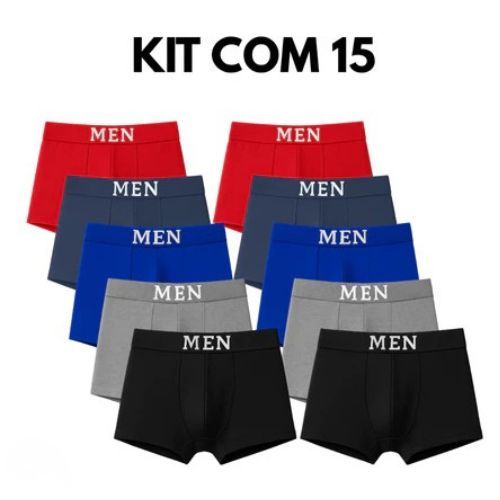 Kit 10 Cuecas Boxer Ou 6 Cuecas Boxer Adulto Box Microfibra Premium - Cores Aleatórias