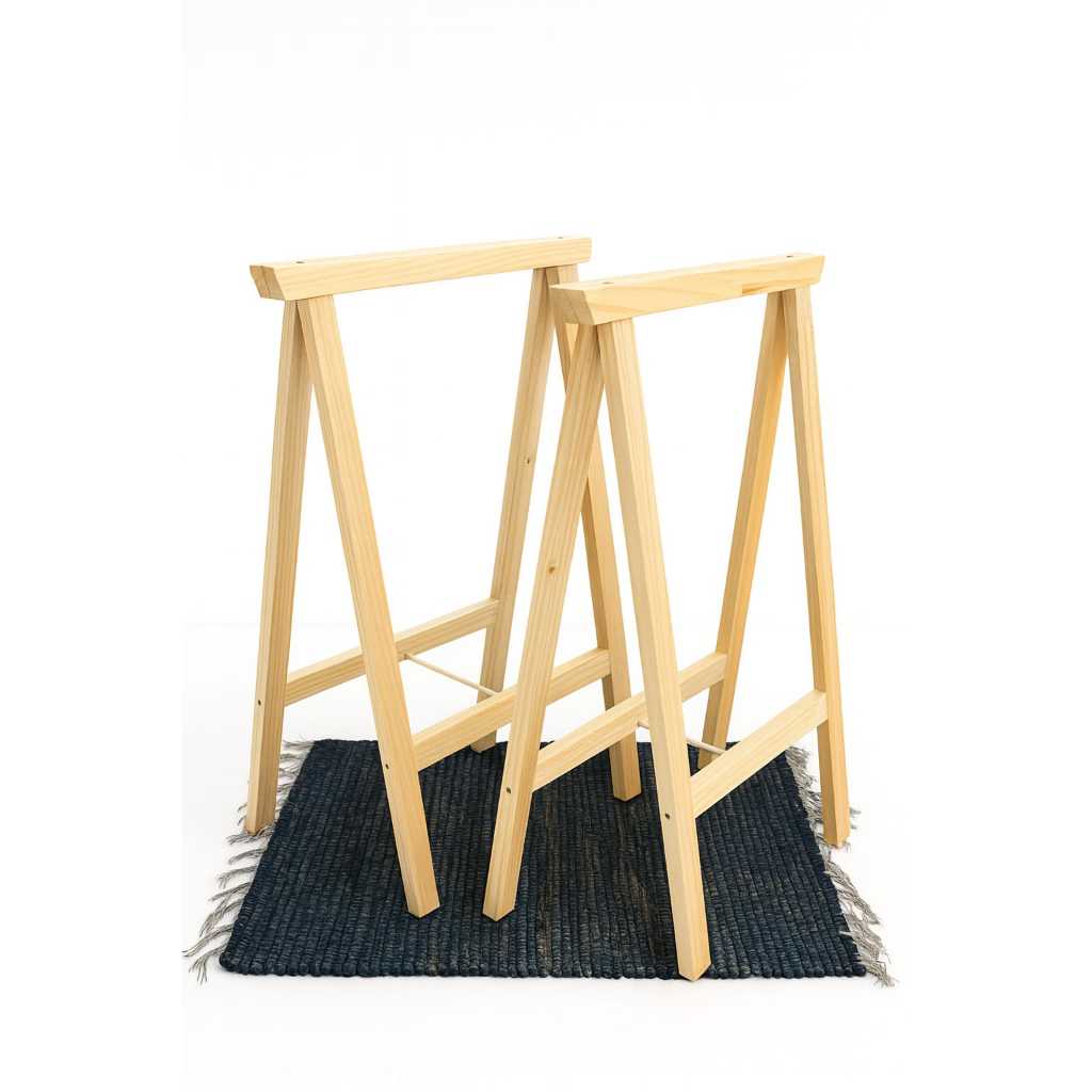 Kit 2 Cavalete em Madeira – Design Rústico e Sofisticado em Oferta na Shopee
