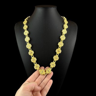 Cordão 18mm Imperador Moeda Antiga 70cm Cravejado Zirconia Corrente Masculina Modelo Influencer