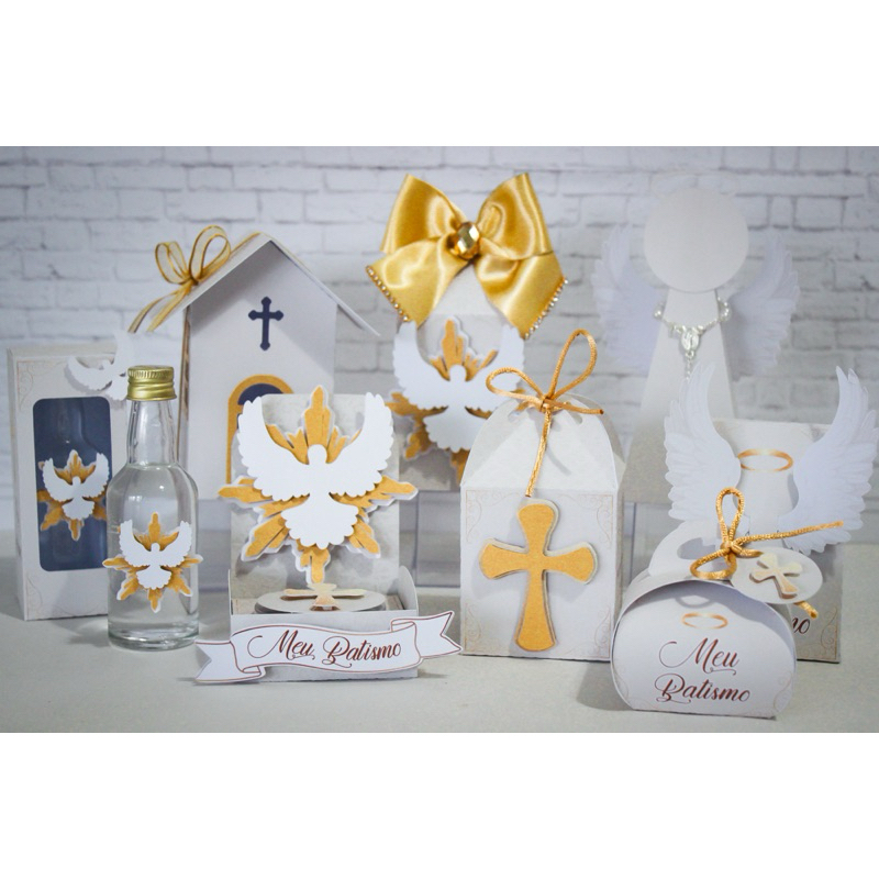 caixinha personalizada batizado - lembrancinha - mimo - papelaria