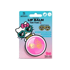 Lip Balm Fps 24 Macaron Tuttu-frutti Sabrina Hello Kitty 8g com FPS 24, Manteigas de Karité, Cacau e Cupuaçu