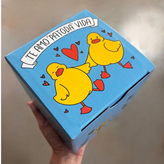 Caixa Embalagem Te Amo Patodavida em Oferta na Shopee