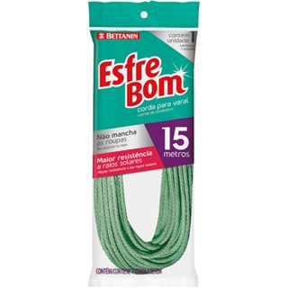 Esfrebom Corda P/ Varal 15M em Oferta na Shopee