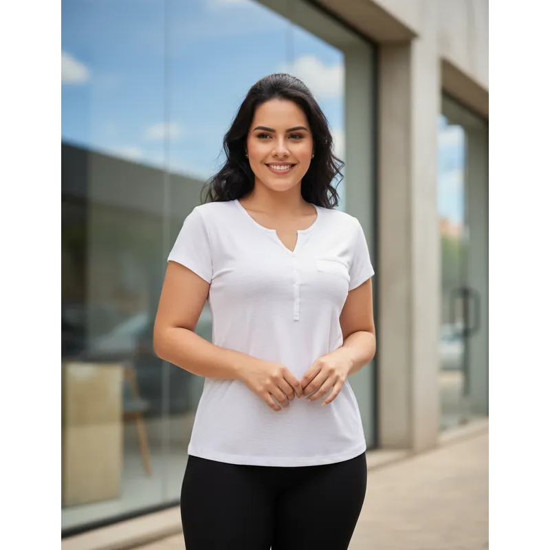 Blusa t-shirt Plus size barata, Camiseta feminina, Blusa confortável, Não encolhe e não da bolinha !