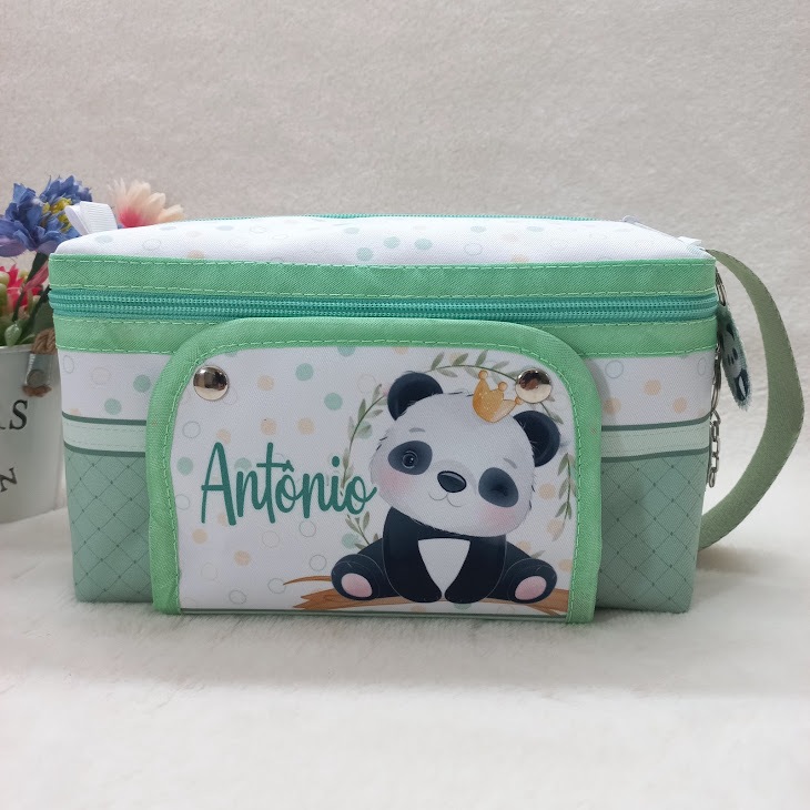 Nécessaire do Bebê - Porta Fraldas - Porta Lenços Umedecido - Mamãe e Bebê - Pós Maternidade - Panda